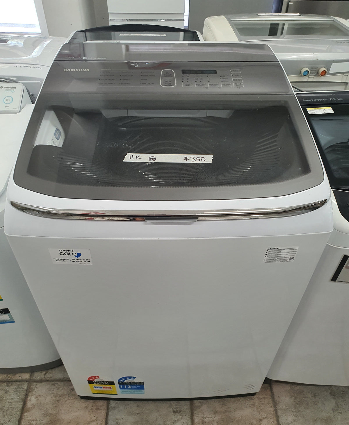 Samsung 11 kg top loader washing machine Cheap World Online