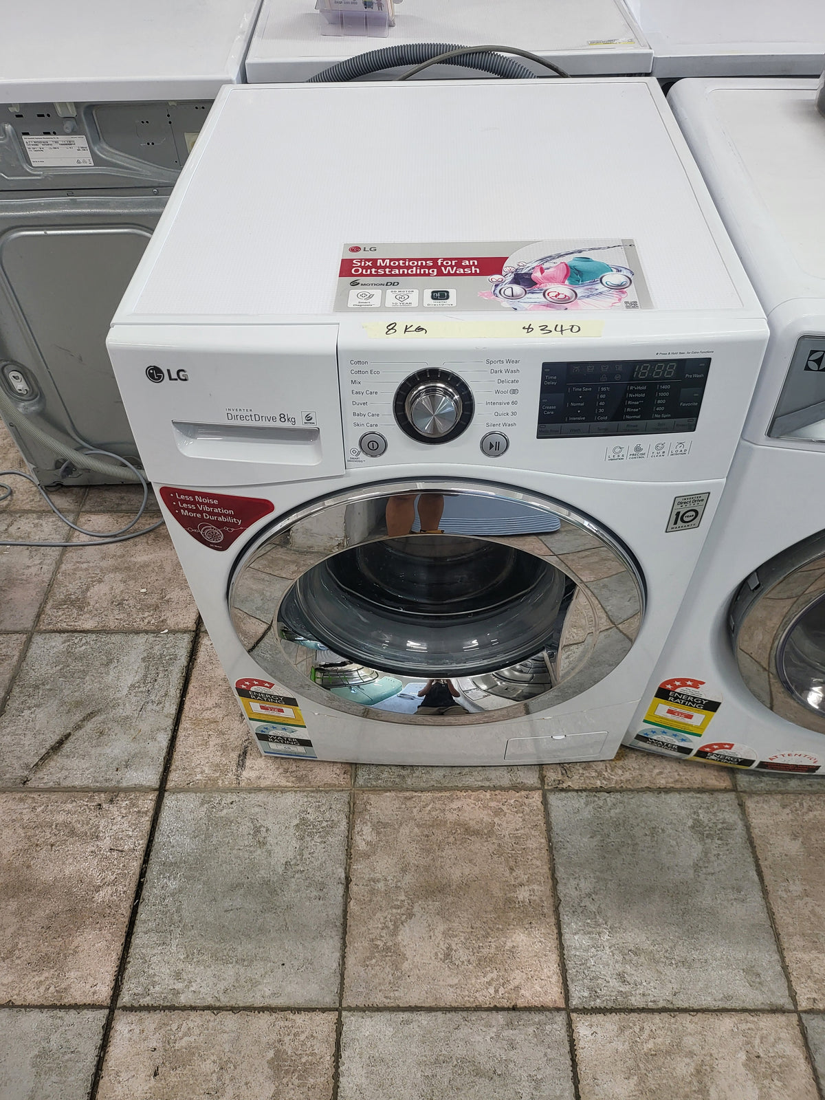 Lg 8 kg front loader washing machine Cheap World Online