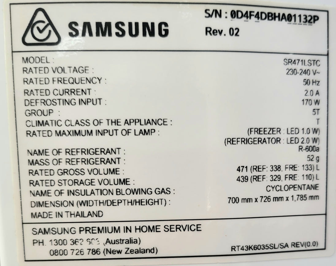 Samsung 471L Refrigerator Cheap World Online