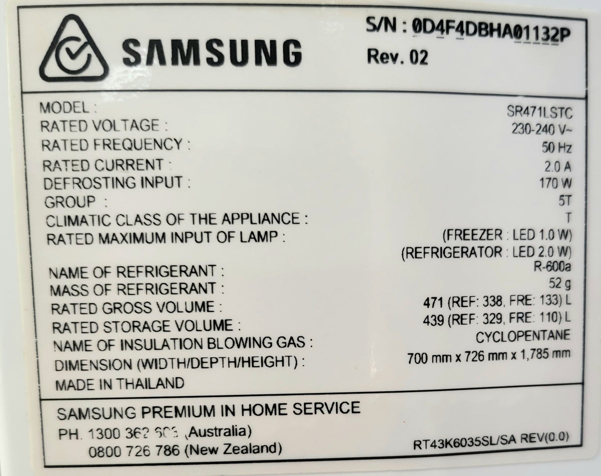 Samsung 471L Refrigerator Cheap World Online